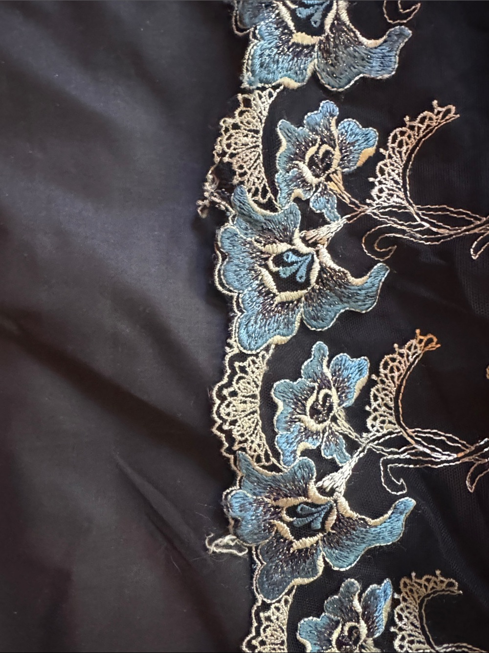 2XL Victorian Choice Prussian Blue Velvet Gown Edwardian Vintage Dress Gothic - Picture 11 of 16